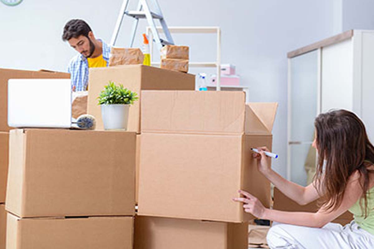 Professional moving team